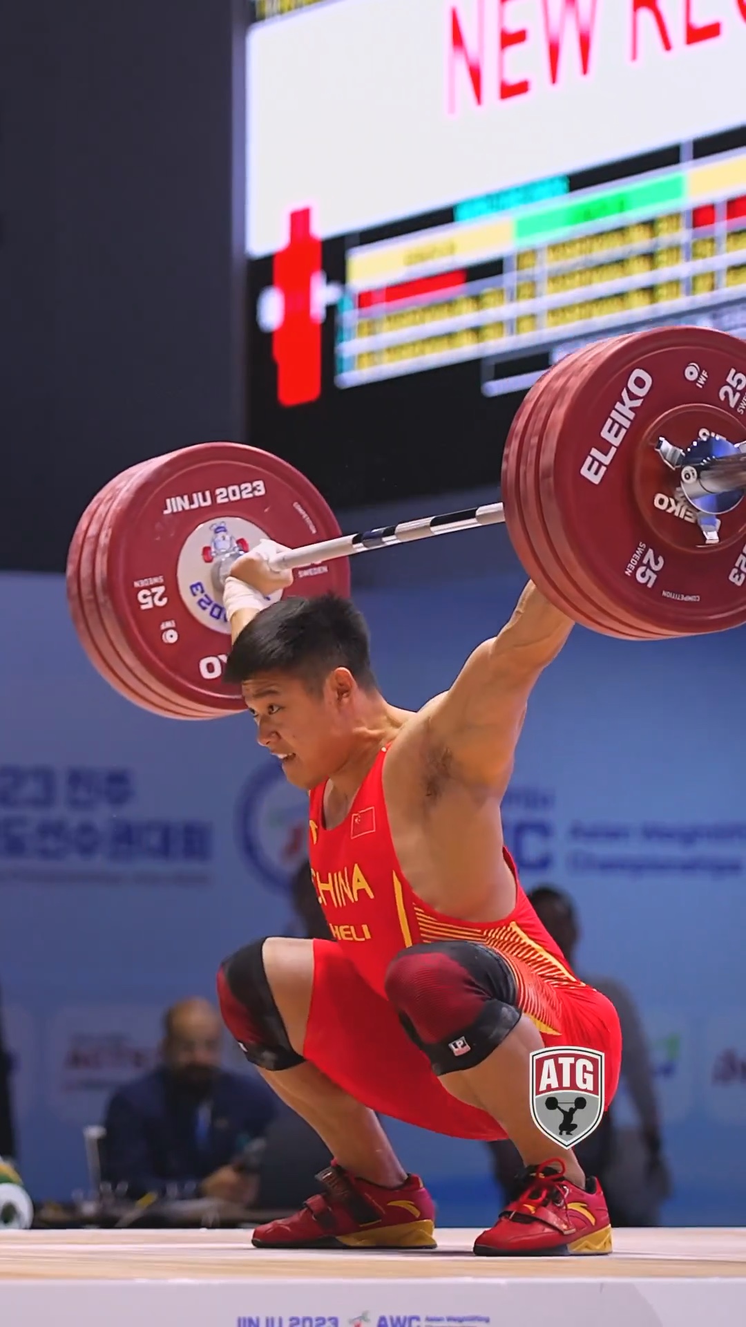 李大银89公斤级首秀,抓举180公斤,刷新世界纪录