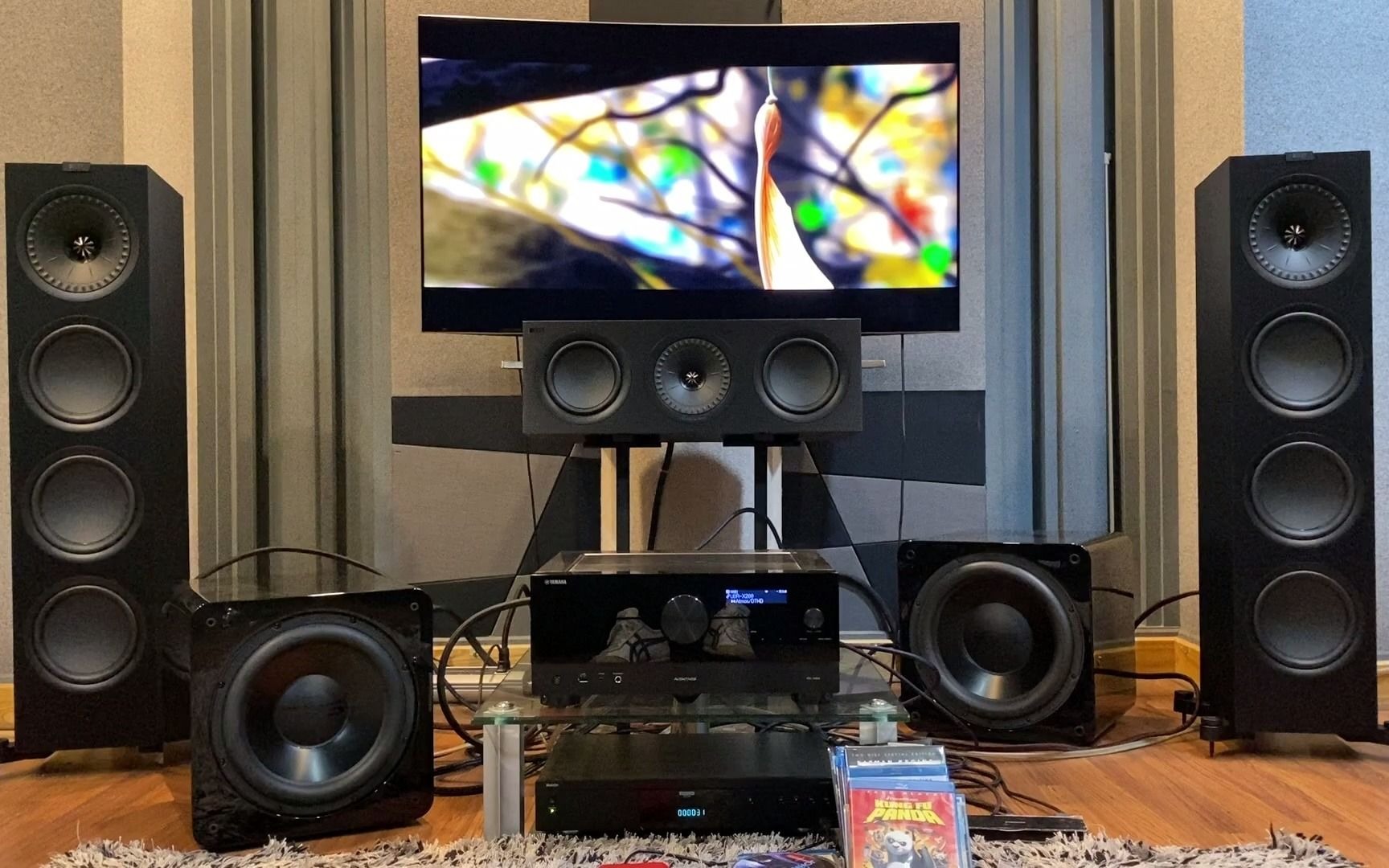 [图]KEF Q-series + Yamaha RX-A6A + SVS Dolby Atmos Demo Sound Test