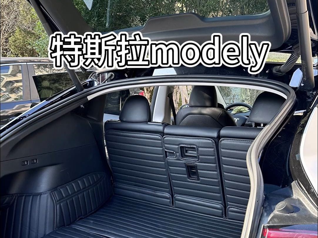 特斯拉modely后备箱还是要精致的