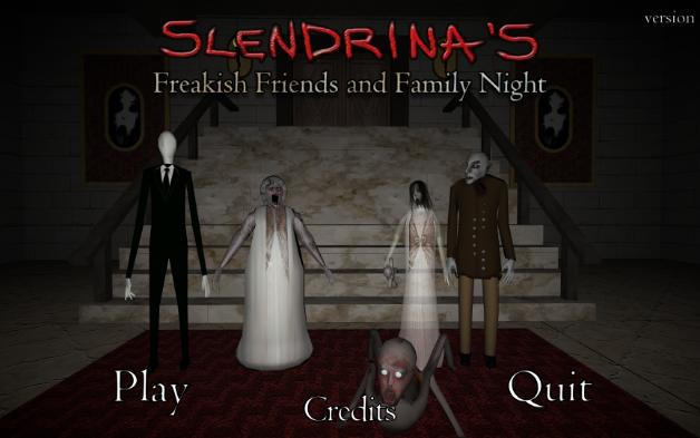 The Twins with Granny Family in Slendrina's Freakish Friends and
