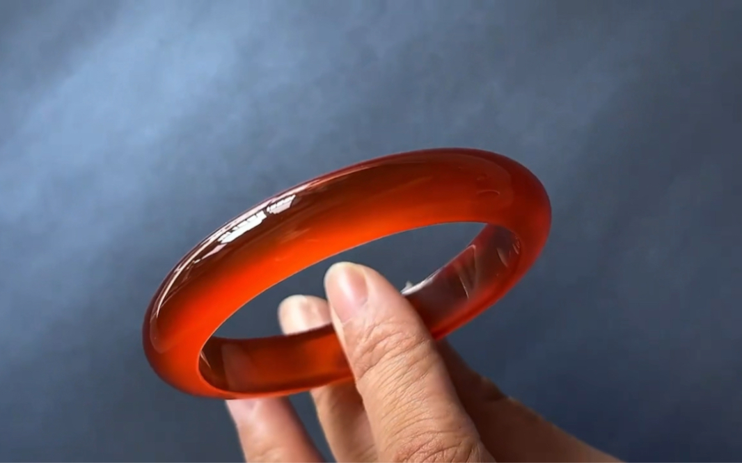 天然无烧马红玛瑙玉髓手镯非北红逊克江料