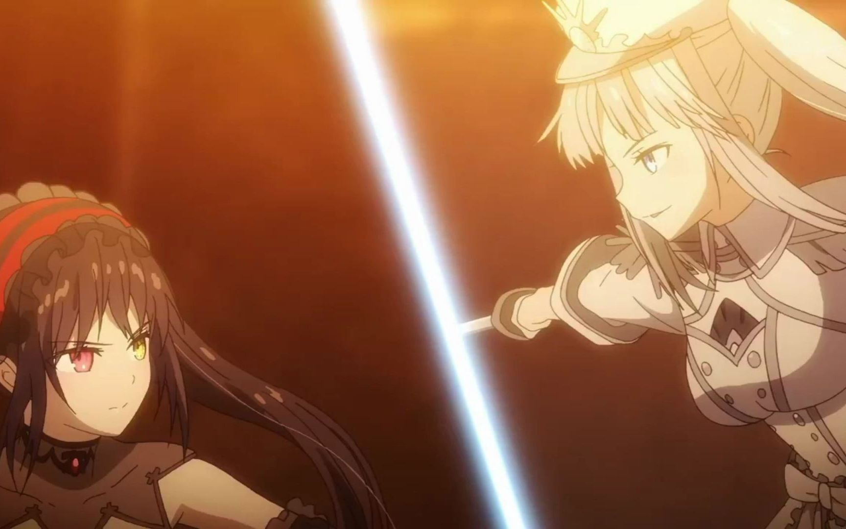 【约战/狂三外传】时崎狂三vs白之女王(rhapsody-rage)_哔哩哔哩 (゜