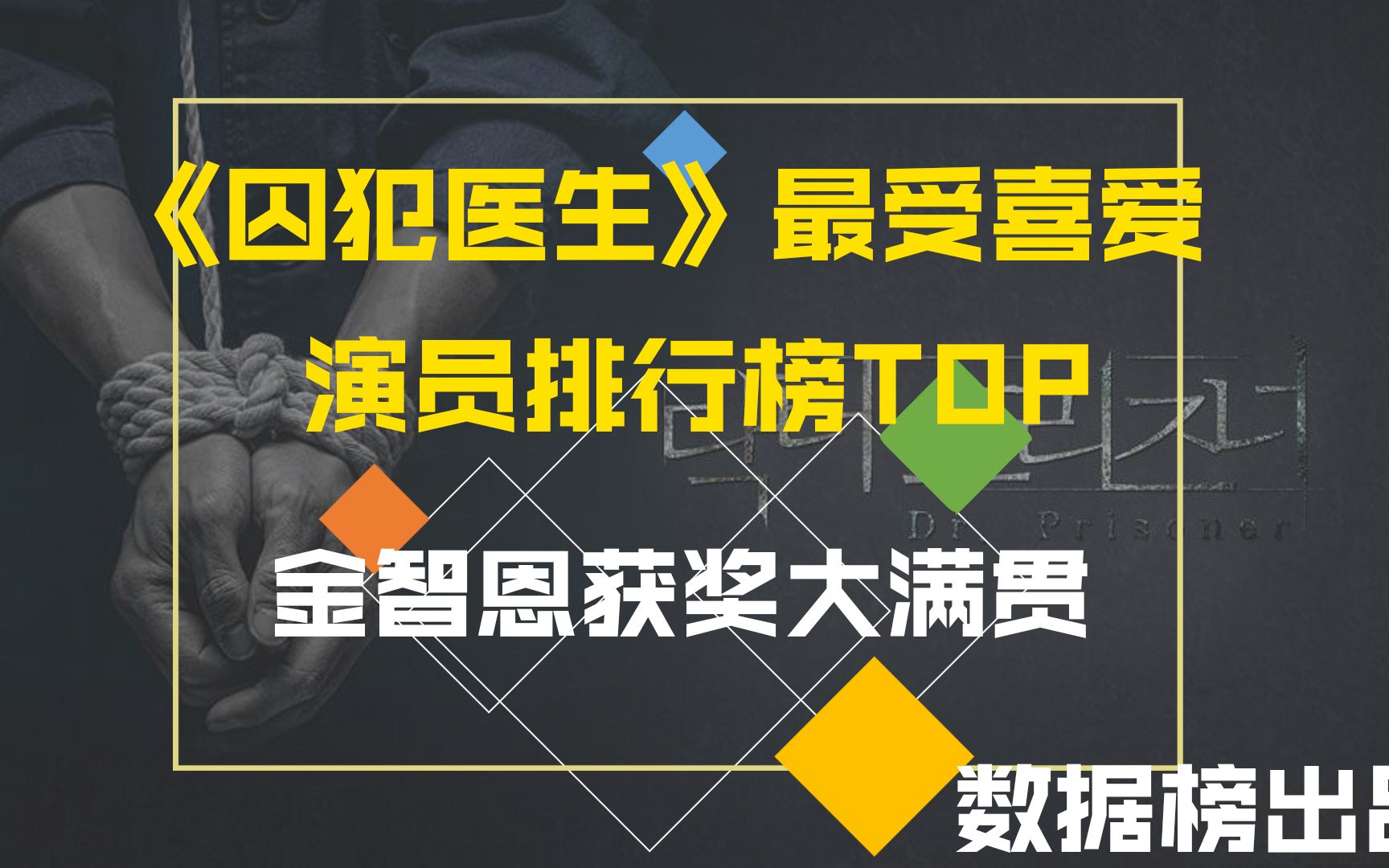 《囚犯医生》观众最爱演员排行榜,金智恩获奖大满贯,排名你认可么?萌新UP主不做标题党!哔哩哔哩bilibili