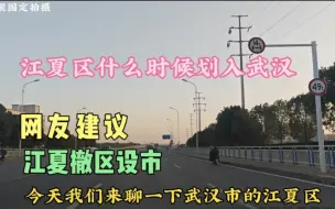 Video herunterladen: 网友建议武汉江夏撤区设市，或者设立武昌新城，这样江夏才能起飞