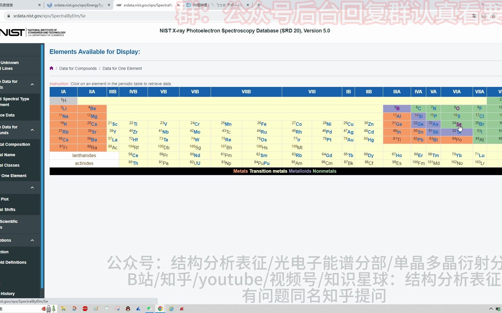 全新的nist使用(查询结合能网站)慢到无法想象哔哩哔哩bilibili