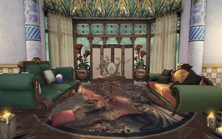 【第五人格归宿】迷雾山庄落地窗区域万用装修思路