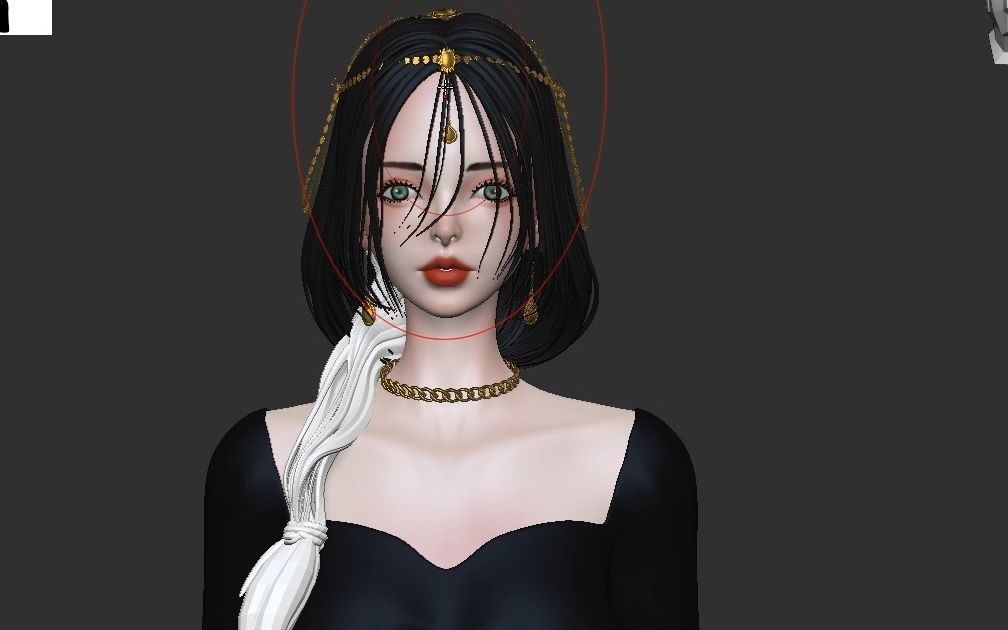 【角色建模】 美女风铃公主建模来啦,想学建模的朋友还不快动起来