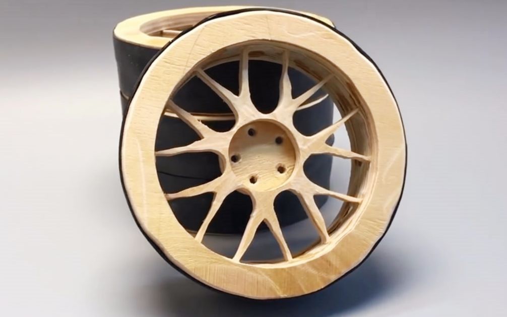 「玩具模型系列」用这个方法制作迷你车轮,简单又有创意!