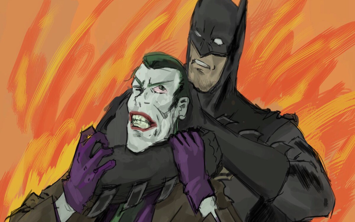 狂笑蝙蝠和曼哈顿博士图片