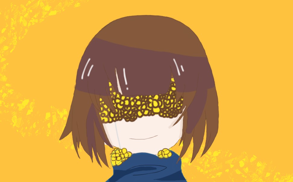 [指绘/undertaleau]悄咪咪画一只繁花福(探头)