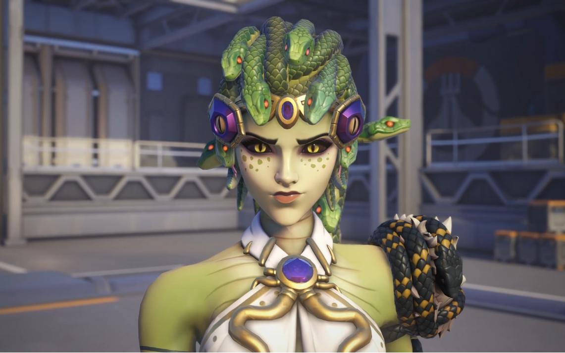 最全!守望先锋黑百合新皮肤 美杜莎 皮肤展示及靶场演示(含导航)