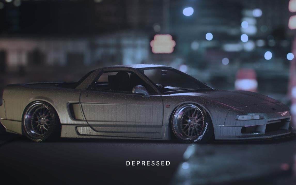 【极品飞车19/改装】沉寂在雨中的孤独"depressed"本田nsx静态展示