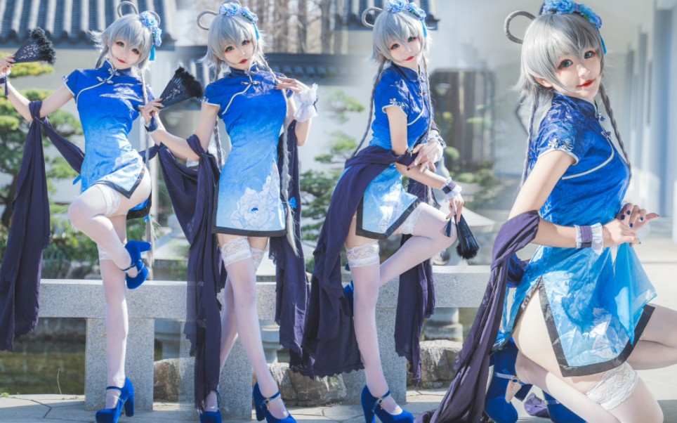 这就是甜欲温婉的江南女子?78江南夜78洛天依旗袍