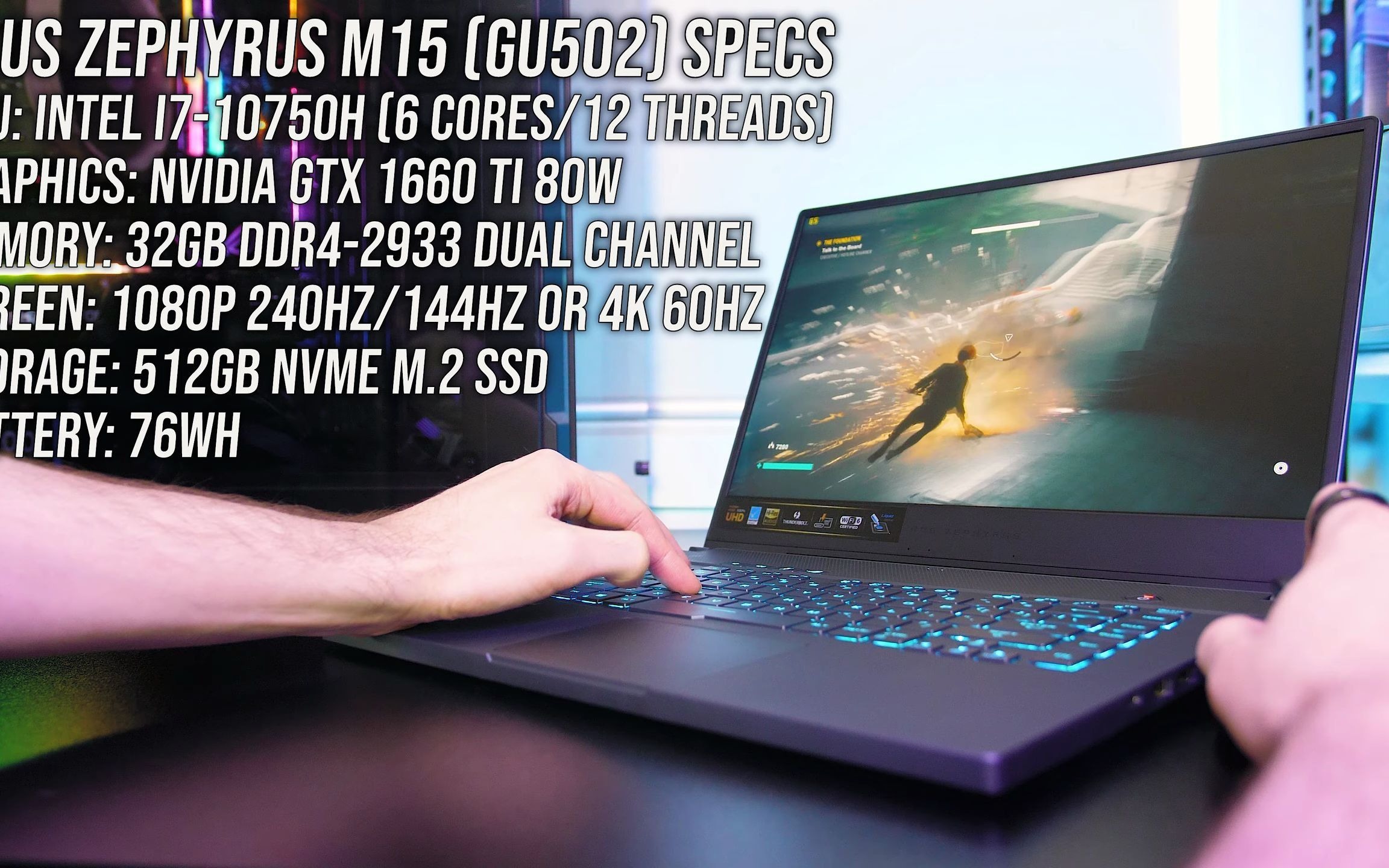 【笔记本测评】ASUS Zephyrus M15 (GU502)游戏测试哔哩哔哩bilibili