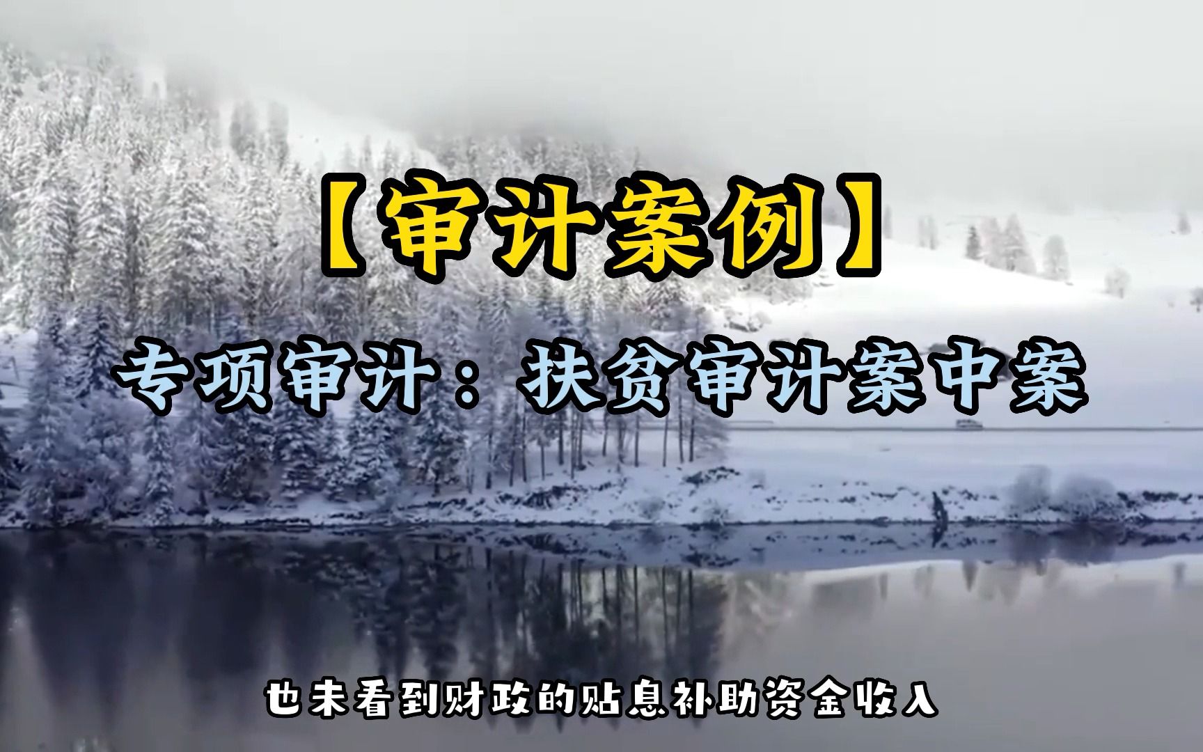 [图]【审计案例】专项审计：扶贫审计案中案