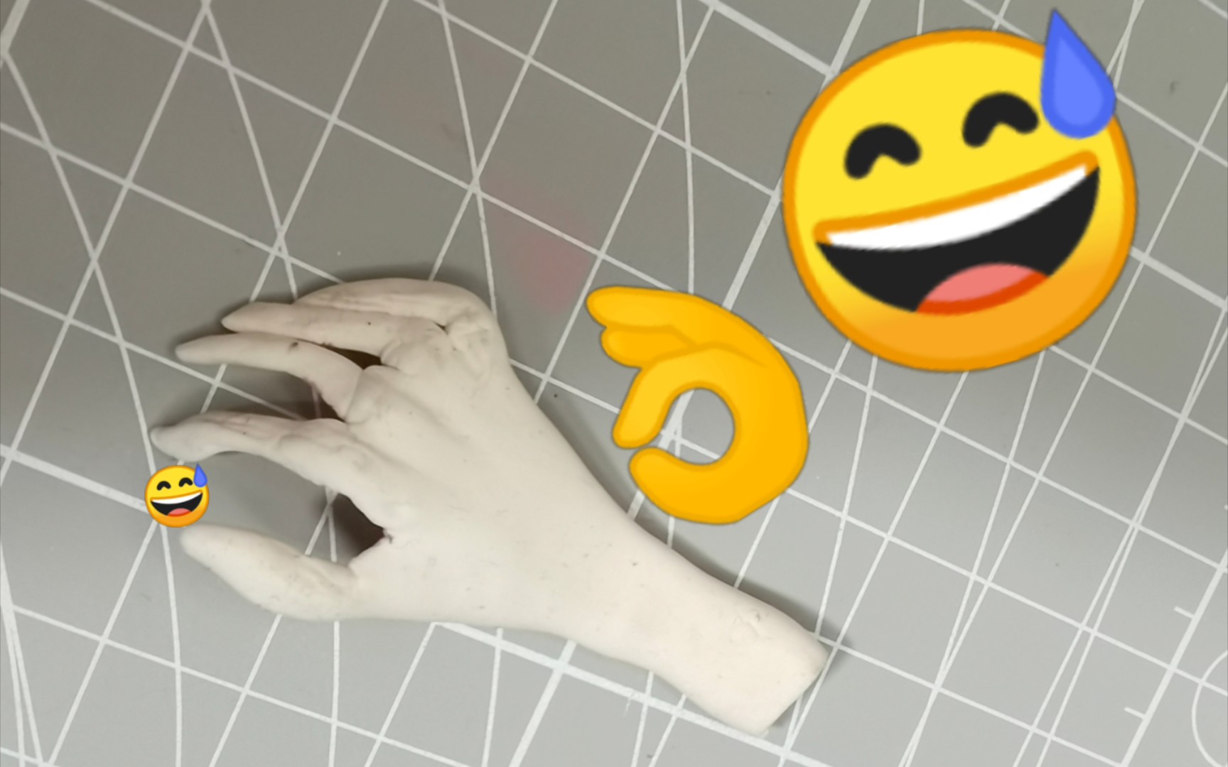 活动作品超轻黏土捏手前后变化