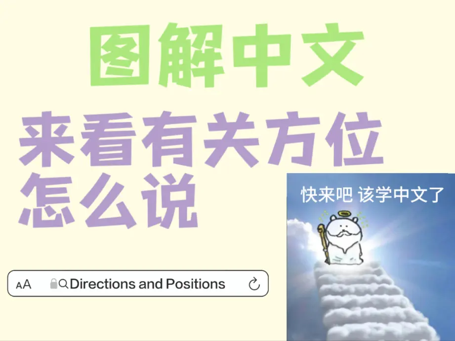 图解中文｜方位_哔哩哔哩_bilibili