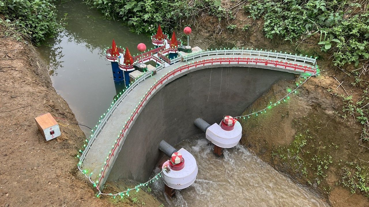 建造小型水力发电厂,完美实现用电自由