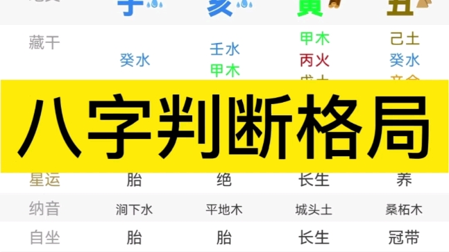 八字判断格局哔哩哔哩bilibili