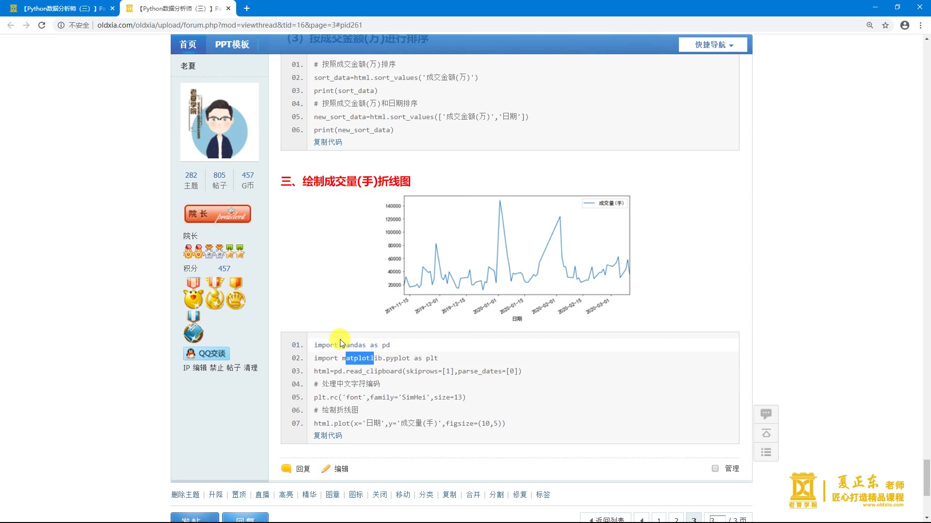 Pandas数据分析库11.1 案例之搜狐股票数据操作哔哩哔哩bilibili