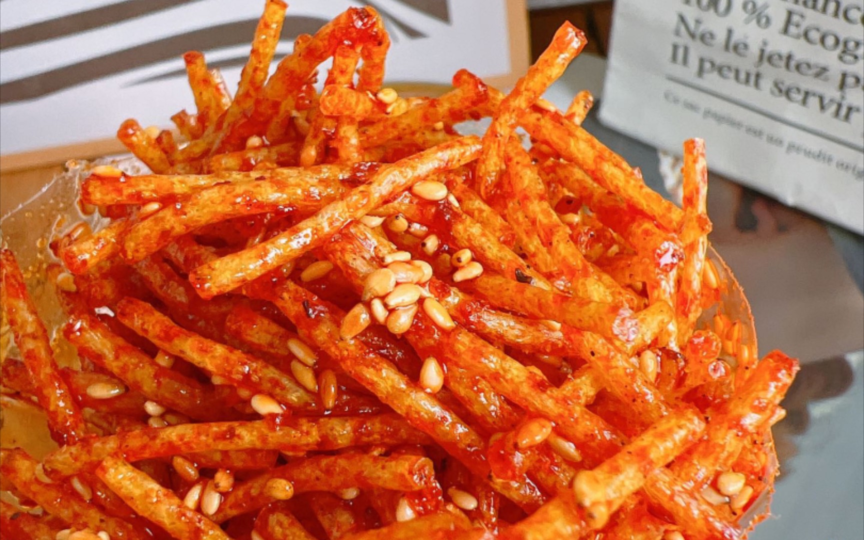 芝麻香辣丝丝丝香辣 芝麻提香入口久久回味 吃完还想吃❤️