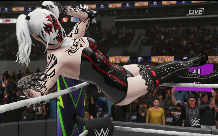 恶魔小丑女回归,这两个小丑女大家喜欢哪一个极限法则赛wwe2k19