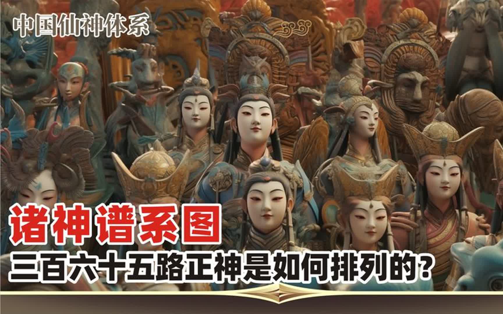 中国仙神谱系图,1800位八部正神.哔哩哔哩bilibili