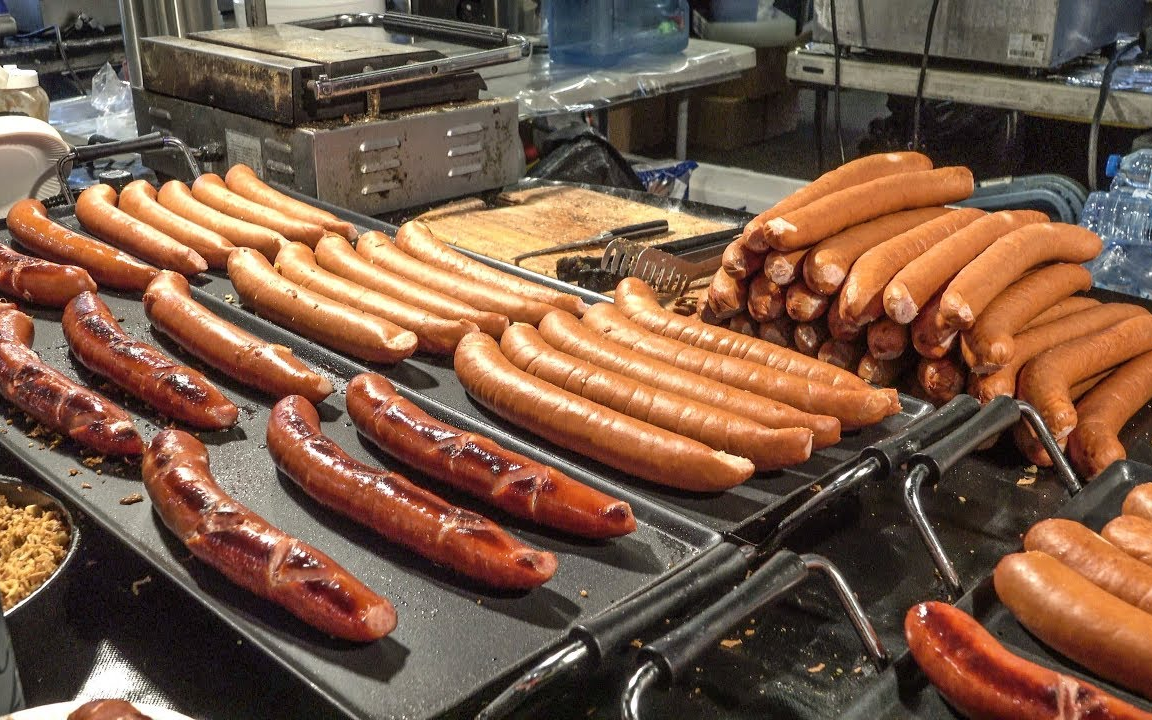 【外国小吃街拍】各式各样的烤肠&泰国街头小吃——settime2588