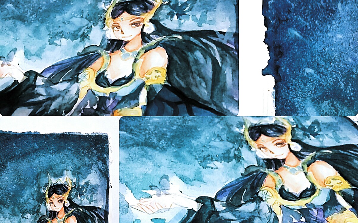 【水彩】【貂蝉】把水彩画成水粉up第一人!