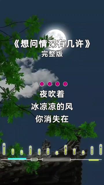 想问情深有几许 #好听音乐分享 #完整版