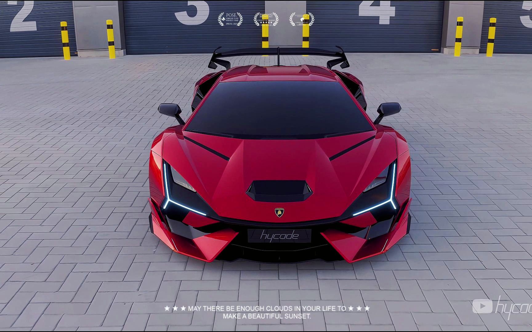 【4k超清】兰博基尼的科幻与未来,aventador svj红色实车,过目难忘