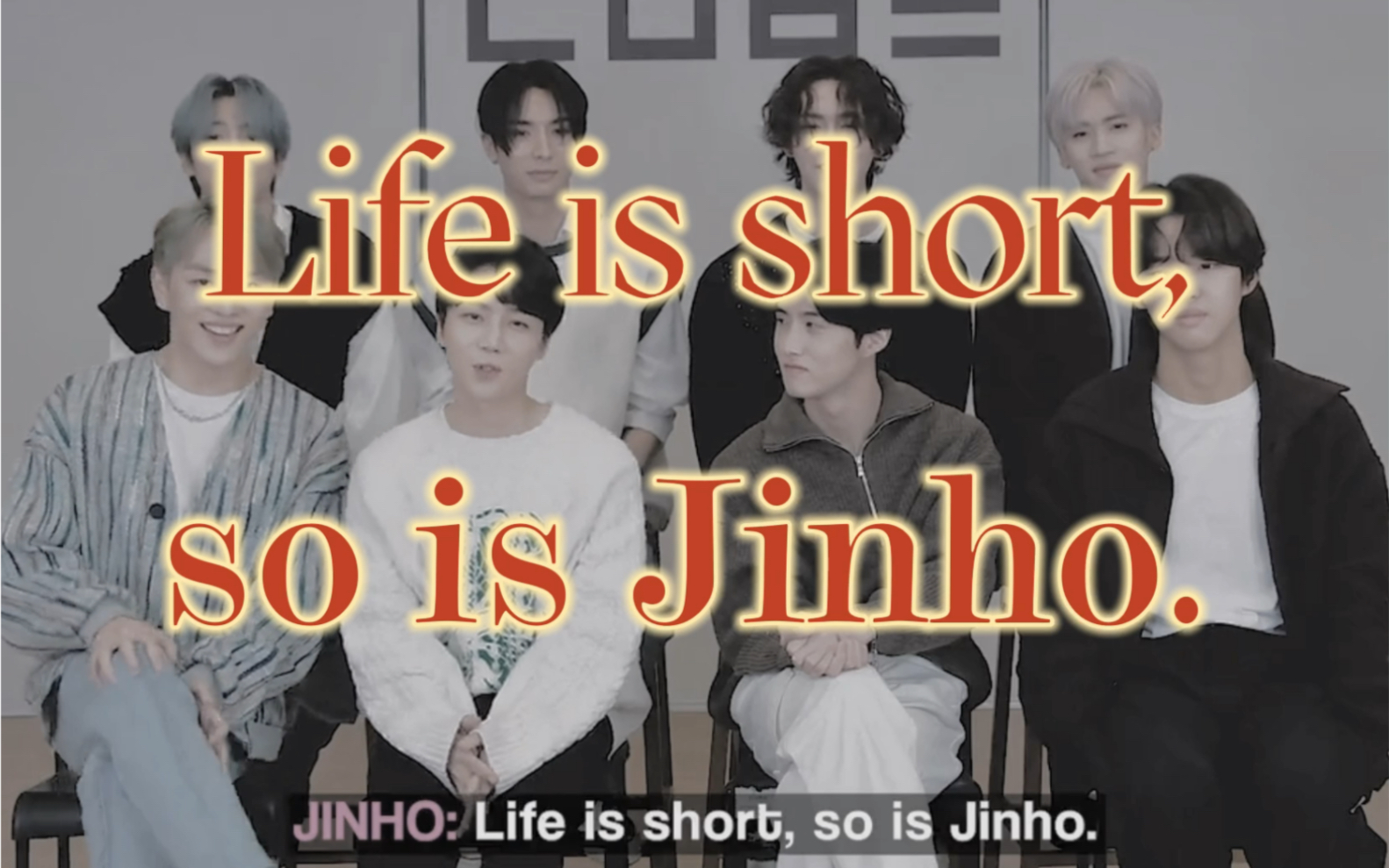 [图]人生很短，珍虎亦是。（Life is short, so is Jinho.)