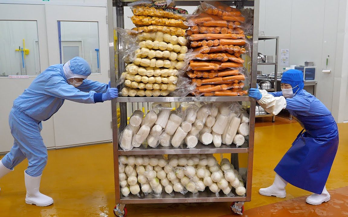 韩国专门生产婴儿食品的加工厂,生产线车间和卫生安全情况!