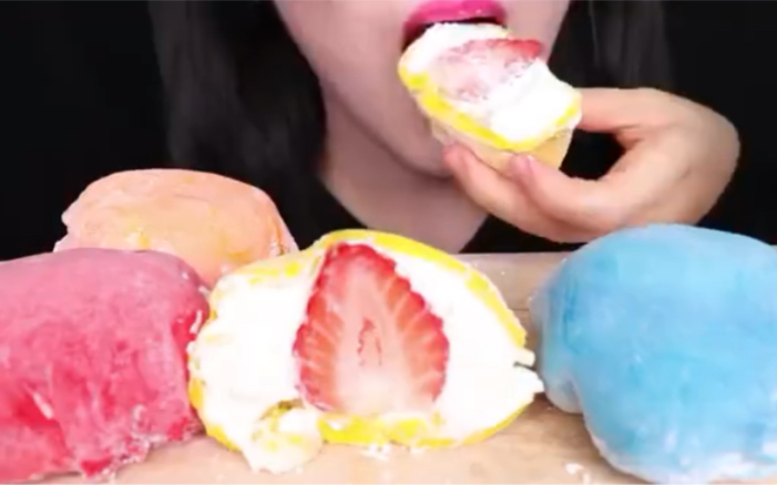 jane吃播超大水果雪媚娘