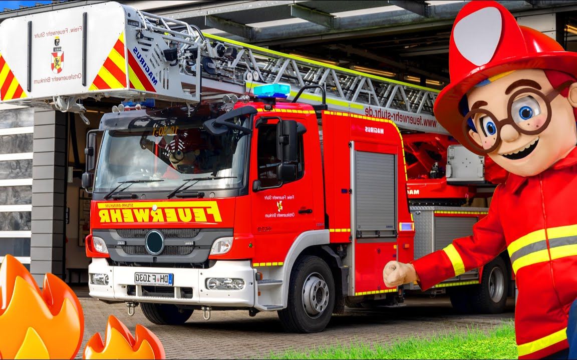 [图]孩子们探索真正的消防站 🚒🧒