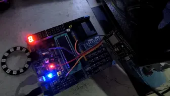 51单片机独立按键通过串口控制esp8266驱动ws2812 rgb灯光。