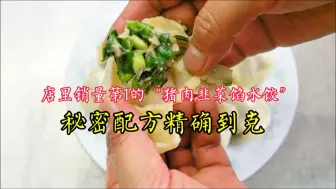 Download Video: 销量第1的“猪肉韭菜馅水饺”，秘制配方精确到克教会你！赶紧收藏了