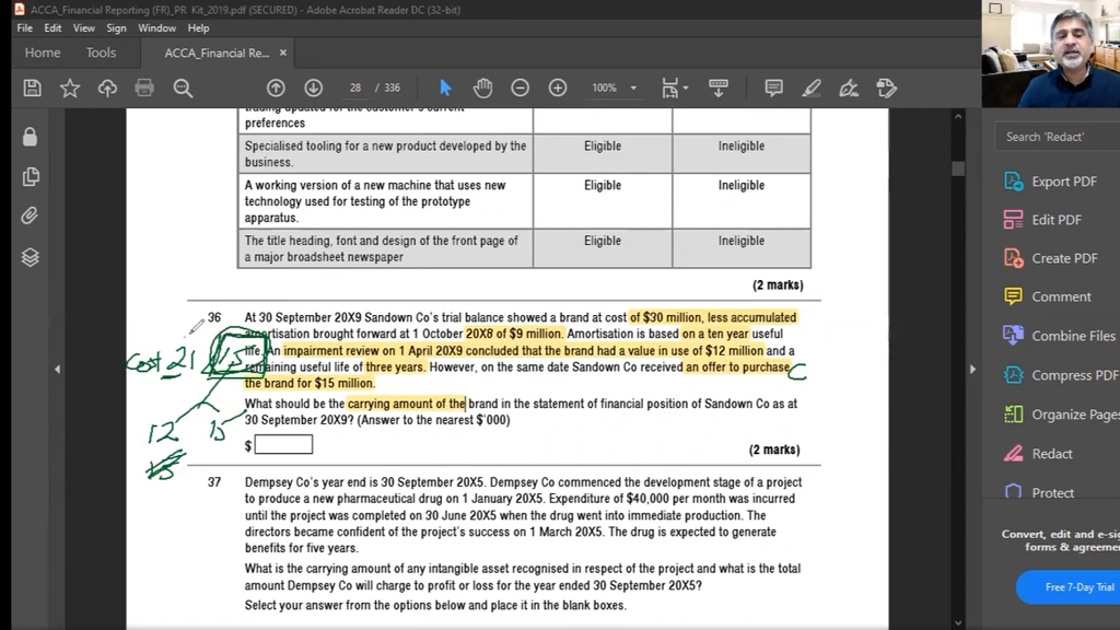 ias 38 intangible assets part-2 acca financial reporting #acca