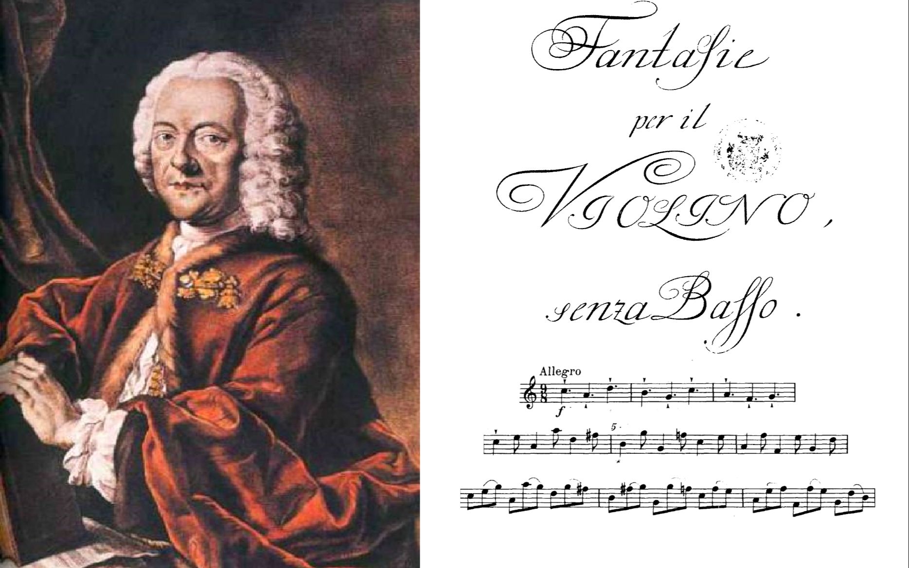 长笛复调泰勒曼无伴奏长笛幻想曲16曲谱同步