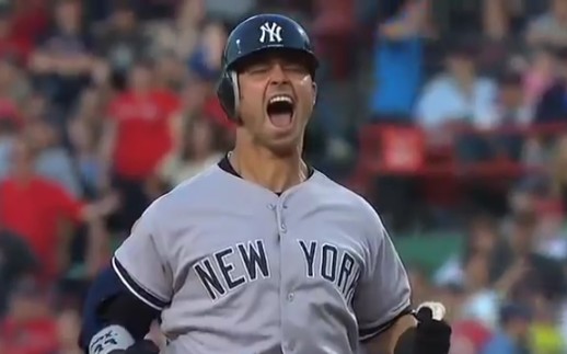 mlb扬基棒球队后半场猛追15分,以15—9打败对手红袜.