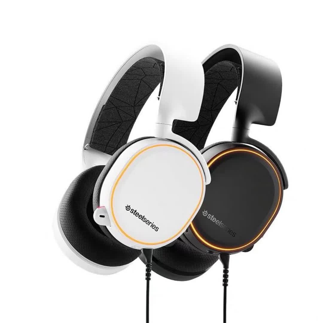 steelseries赛睿arctis5寒冰有线头戴式降噪耳机良品白色赛睿耳机5442
