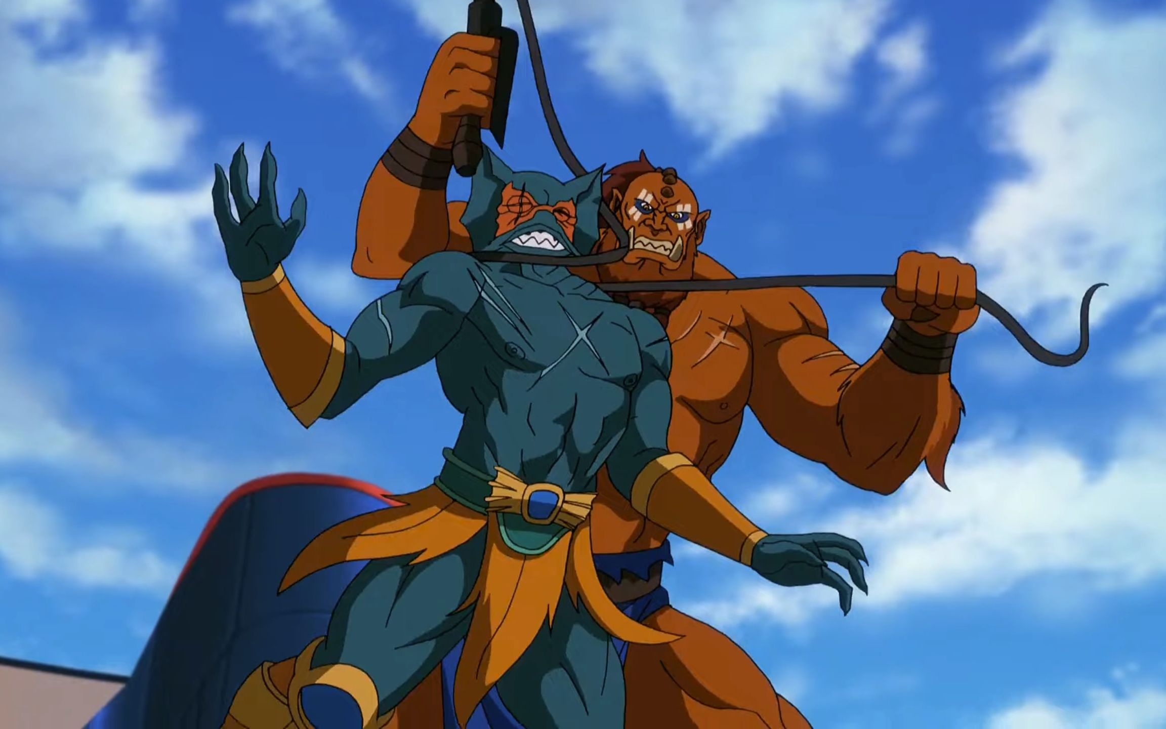 [图]【兽人-鱼人】Man-At-Arms vs. Mer-Man | Masters of the Universe: Revelation（宇宙巨人：启示录）