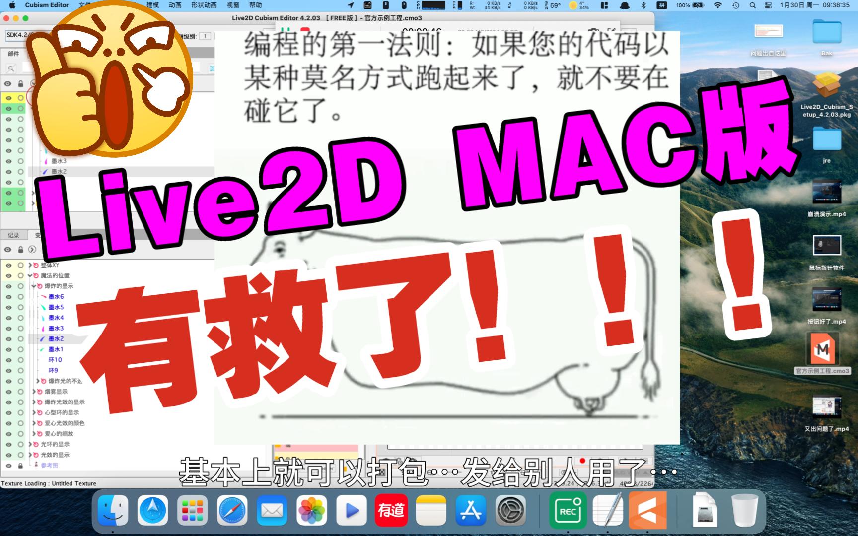 [图]《简单逆向工程，替官方修复Live2D Cubism Editor For MAC诟病已久的BUG》