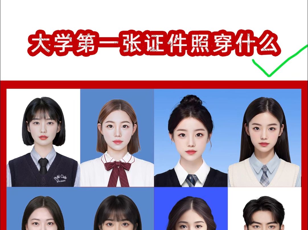 大学第一张证件照适合穿什么衣服?哔哩哔哩bilibili