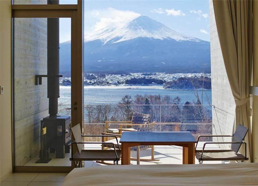 在星野富士酒店看富士山