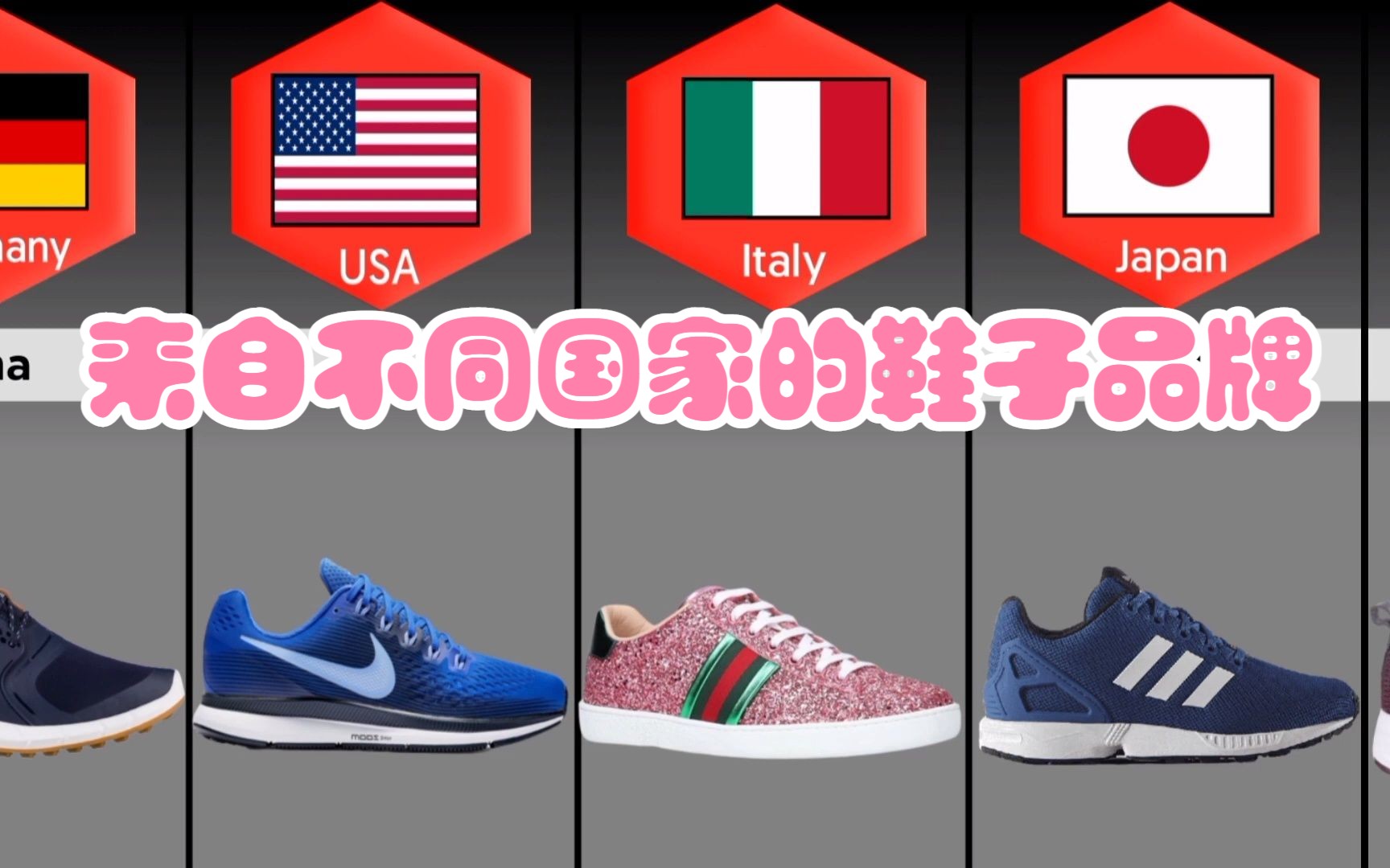 来自不同国家的鞋子品牌 Shoes Brands From Different Countries哔哩哔哩bilibili