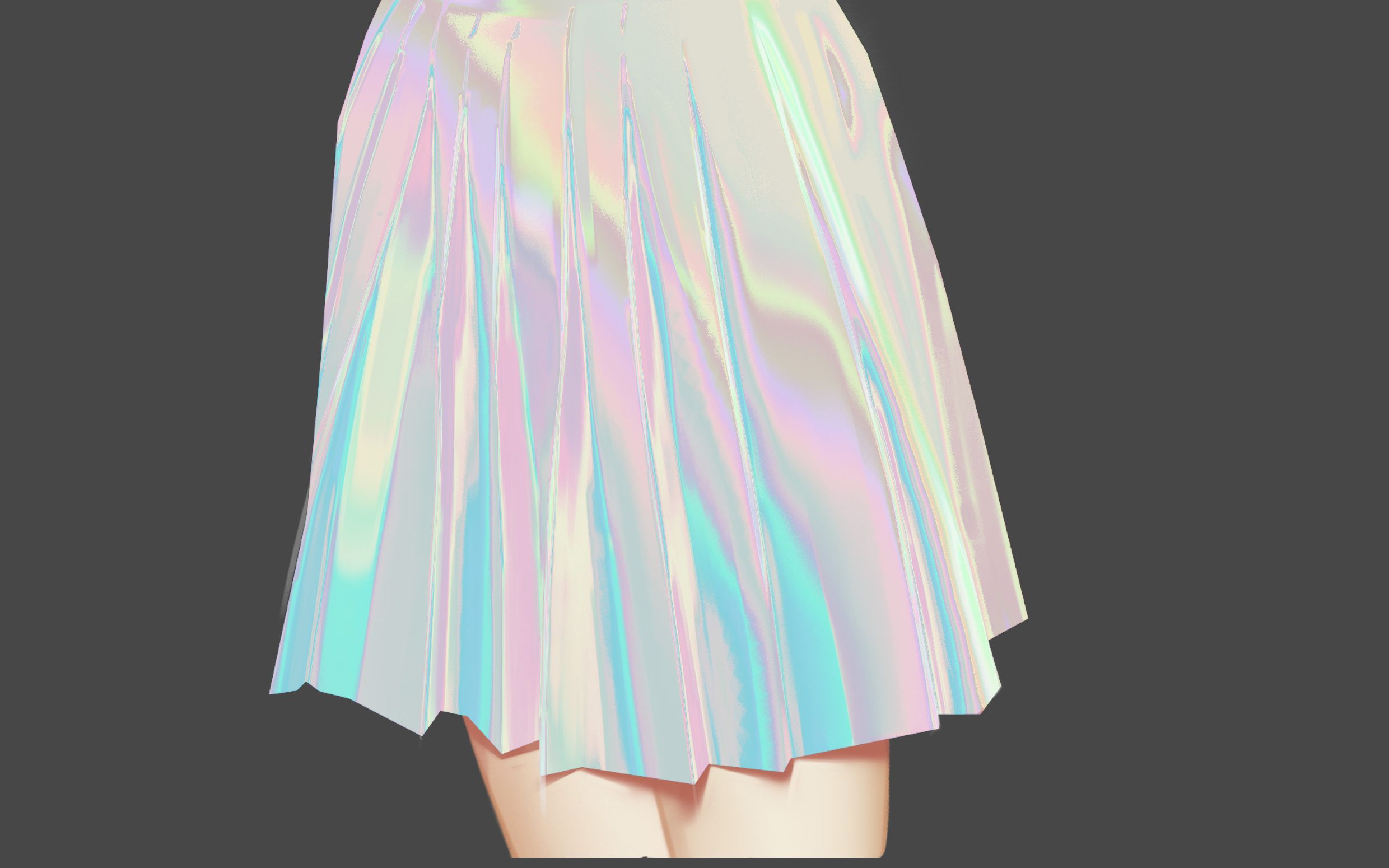 从线稿到上色,炫酷镭射裙板绘过程