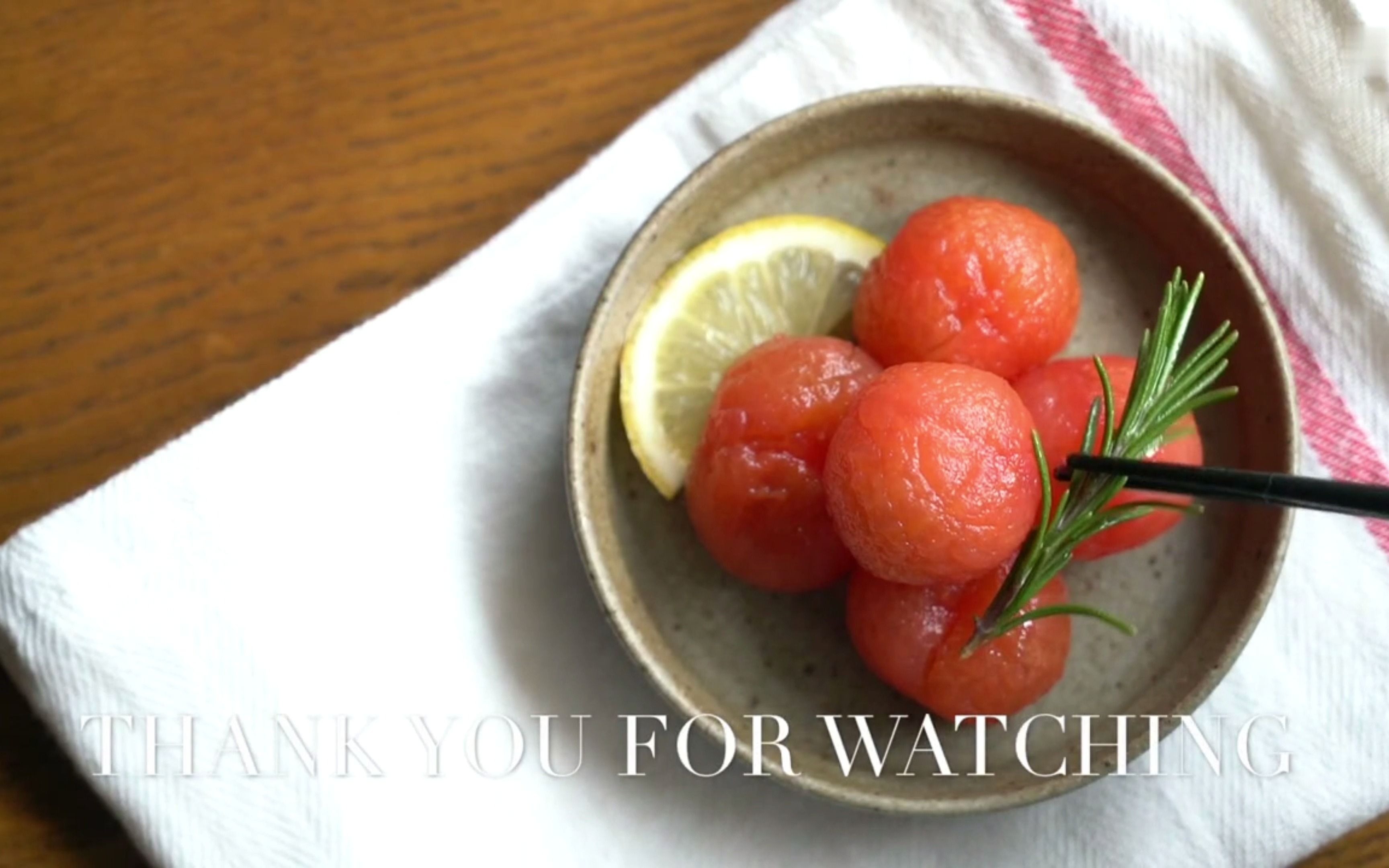 【韩式伴菜系列  梅子汁腌番茄】Pickled cherry tomatoes (with English Subtitle)哔哩哔哩bilibili