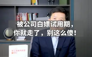 下载视频: 被公司白嫖试用期，你就走了，别这么傻！