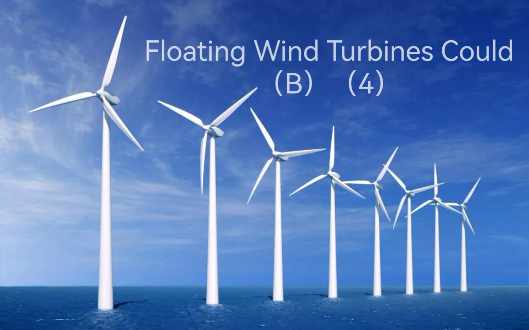 Floating wind turbines could rise to get height(5th episode)哔哩哔哩bilibili